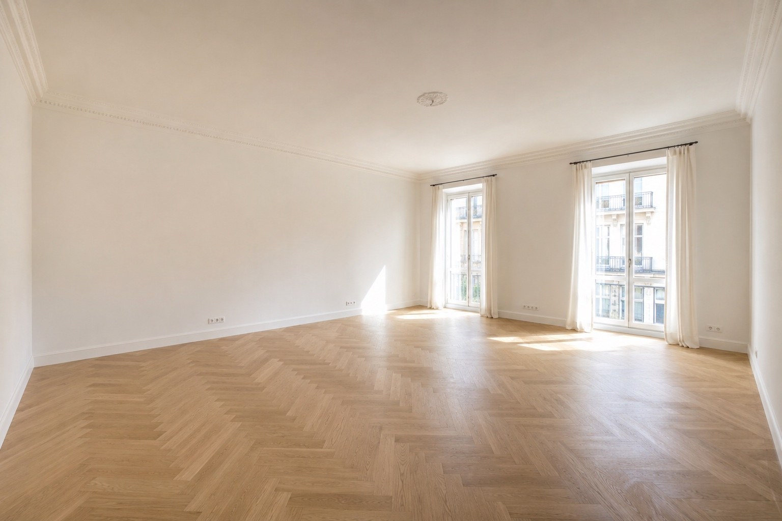 The room as listed, unfurnished