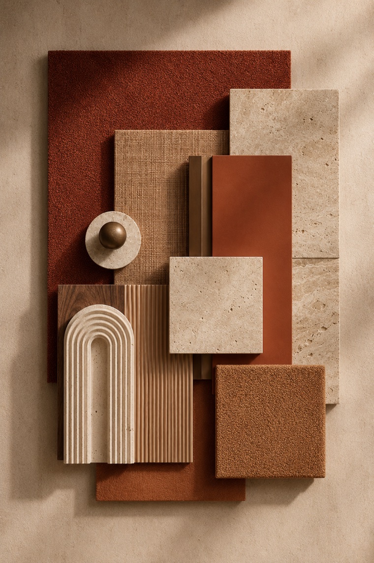 Earth and terracotta materials