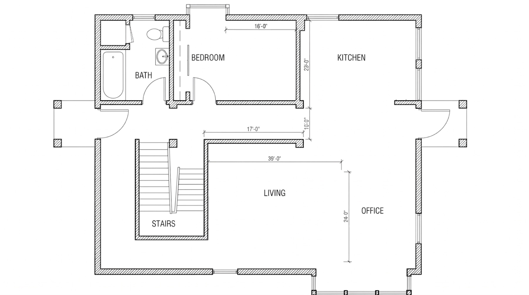 The original architectural floor plan